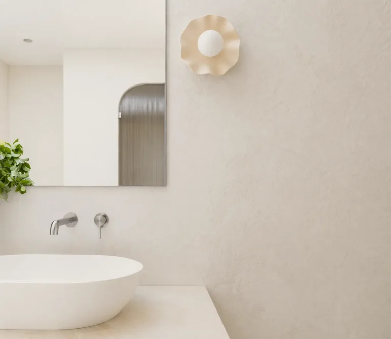 Bathroom vanity with light