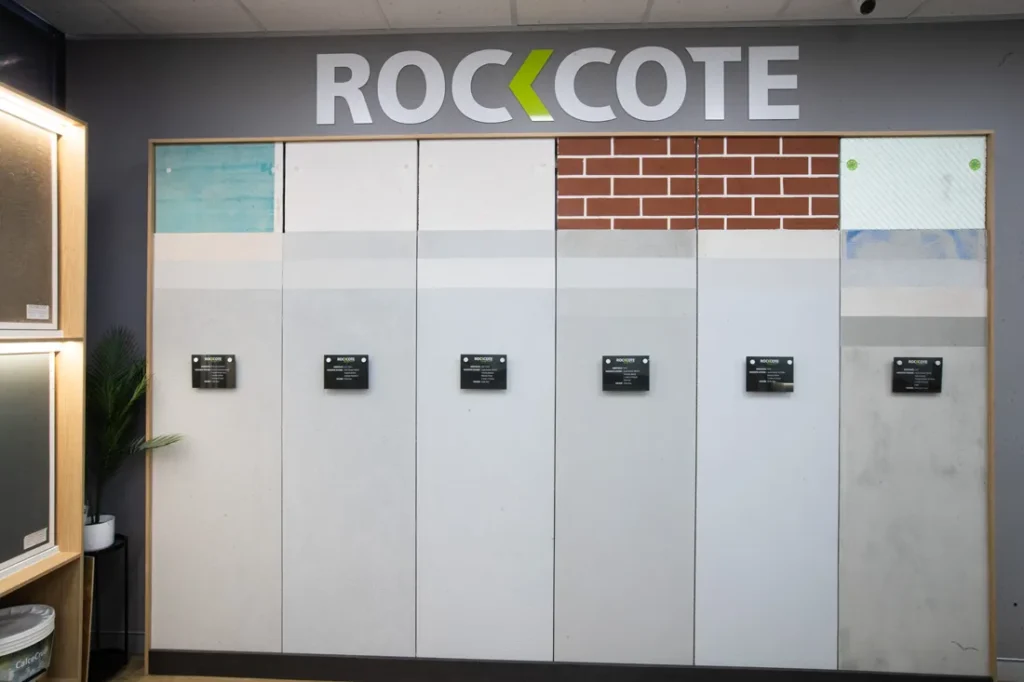 Network Render & Paint is a top distributor of Rockcote products. Reversby Showroom of products